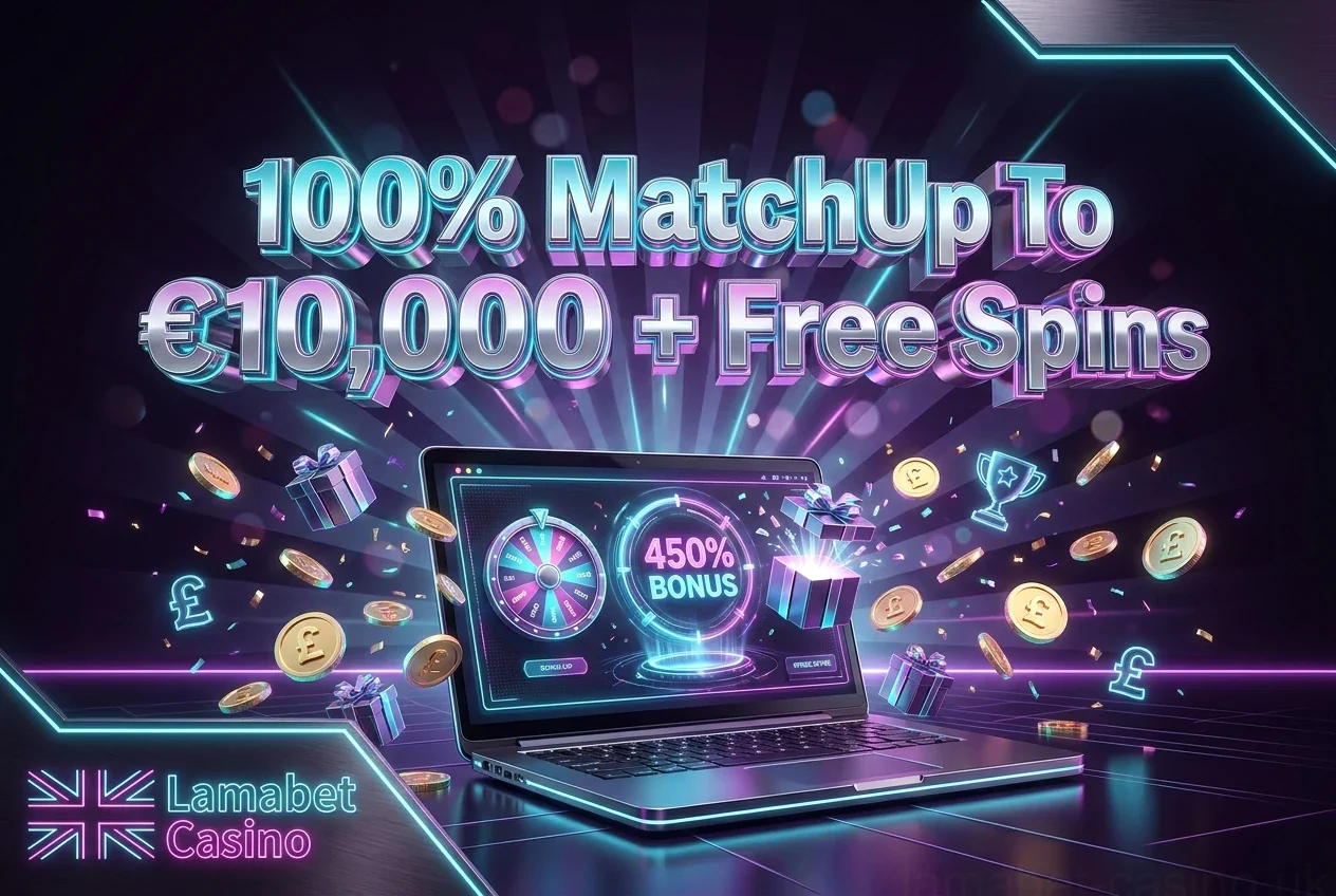 100% MatchUp To €10,000 + Free Spins